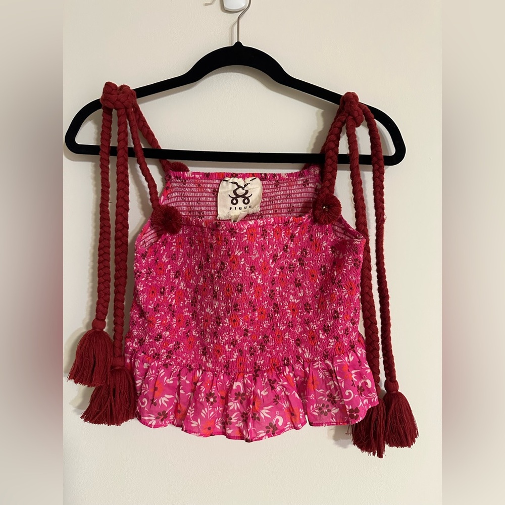 Pink Floral Women's Skirt Set